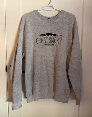 Embroidered Sweatshirt Gray Size L thumbnail 1
