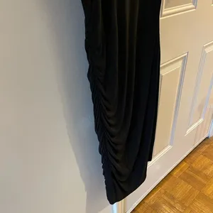 Black Mock Neck Sleeveless Bodycon Dress Fitted Mini w/High Neckline size XS thumbnail 10