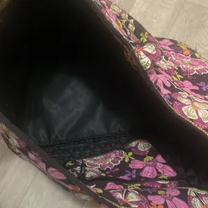 Vera Bradley large tote travel paisley brown multi print bag thumbnail 4
