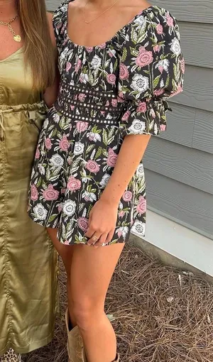 SAYLOR ALLEGRA FLORAL BOCK ROMPE thumbnail 1