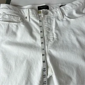 Banana Republic Premium Denim White Skinny Jeans Size 30 Ankle thumbnail 7