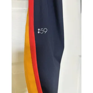 Splits59 Aerial Double Stripe Orange/Red High Rise Leggings XS Workout Yoga thumbnail 4