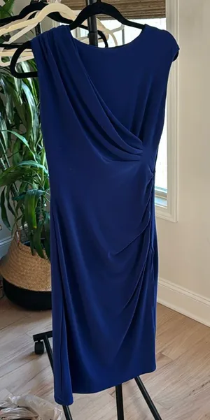 Lauren Ralph Lauren blue sheath dress size 2 thumbnail 1