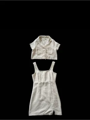 Pink Cream Tweed Set thumbnail 6