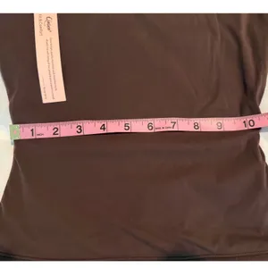 Qinsen Womens Halter Neck Camisole Top Brown Stretch Square Neck XS NWT thumbnail 7