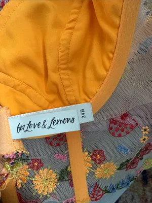 For Love And Lemons meadows floral bustier bra corset top 34B thumbnail 10