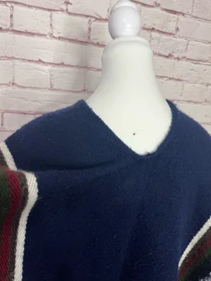 Tejidos Imalaya Wool Ecuadorian Made Southwest Blanket Poncho Wrap EUC One Size thumbnail 9