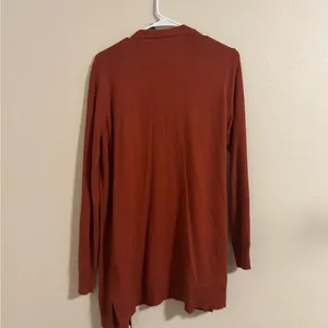 Matty M Women's Burnt Orange Cardigan Sweater thumbnail 3