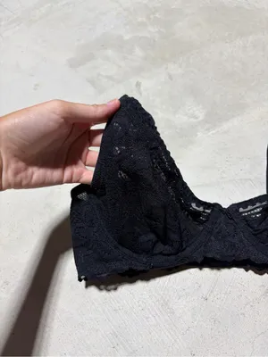 Aerie day to play Black Lace Unlined plunge bra 34D thumbnail 5