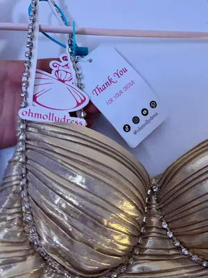 Oh Molly prom dress Gold thumbnail 3
