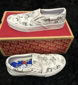 VANS customisable "U-Color" / "U-Paint" white slip on shoes sneakers sz 7 new thumbnail 1