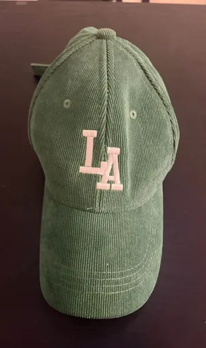 Green Corduroy LA Baseball Cap thumbnail 1