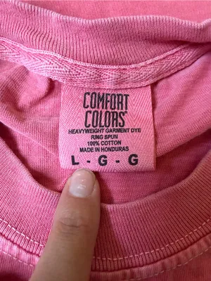 Ron John surf shop comfort colors Pink Short-Sleeve Graphic Tee size large thumbnail 2