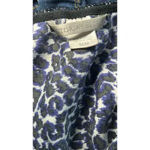 Victoria's‎ Secret Romper Teddy Leopard M Blue Lace Trim Adjustable Straps Satin thumbnail 4