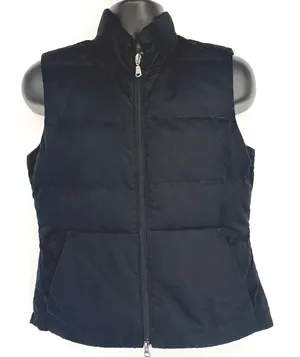 Eddie Bauer Black Down Puffer Vest Womens SM‎ Gorpcore Outdoor Ski Winter thumbnail 1