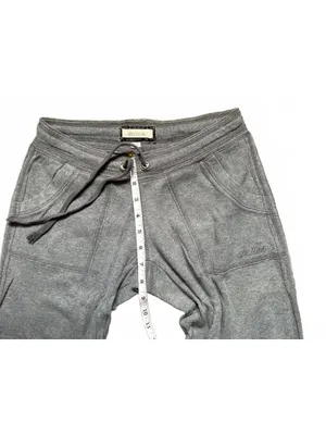 Vintage Y2K Aerie Low Rise Gray Wide Leg Sweatpants Drawstring Lounge Pants thumbnail 3