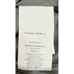 Golden Goose Star Logo Textured Metallic Track Jacket Size L Made Italy Rare thumbnail 4