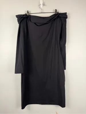 Popilush Off The Shoulder Shapewear Dress in black size large thumbnail 6