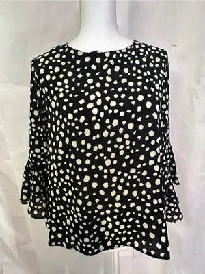Wishlist Black and White Spot Print Blouse thumbnail 1