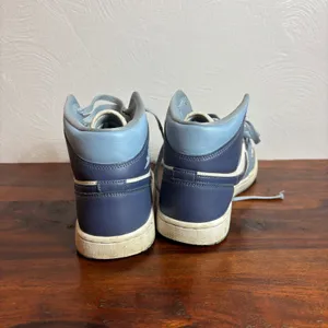 Air Jordan 1 Mid Light Smoke Grey White Blue‎ Womens Sneakers BQ6472 140 Sz 10 thumbnail 7