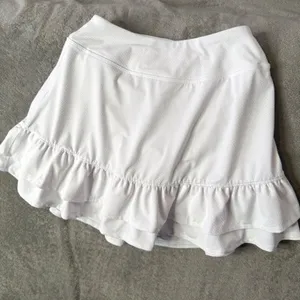 X By Gottex White Ruffle Hem Athletic Tennis Skort XS Activewear Golf Mini Skirt thumbnail 3