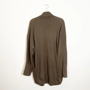 Urban Outfitters Open Front Long Line Brown Cardigan Sweater Small thumbnail 3