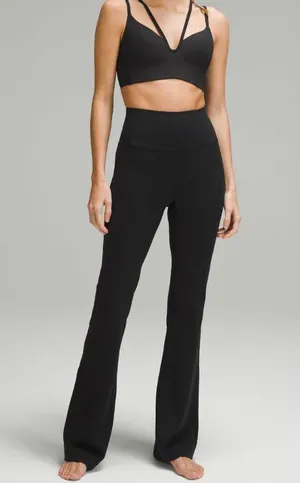 Lululemon Groove Super-High-Rise Flared Pant Nulu Regular Black thumbnail 2