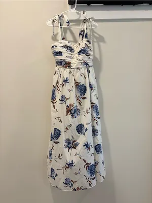 Abercrombie And Fitch Emerson Tie Strap Midi Dress Size Small thumbnail 2