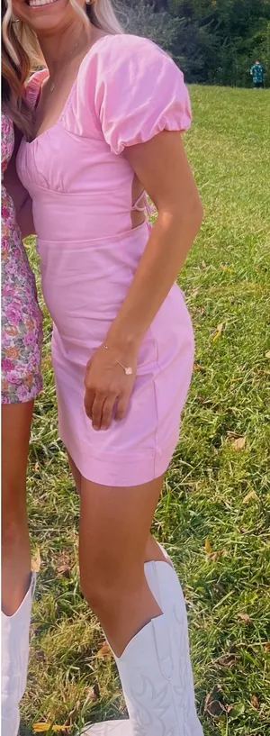 Altar'd State Pink Mini Dress thumbnail 1