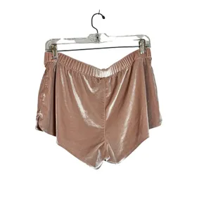 Madewell Womens Velvet Pajama Set Dusty Rose‎ Cami and Shorts Loungewear Medium thumbnail 6