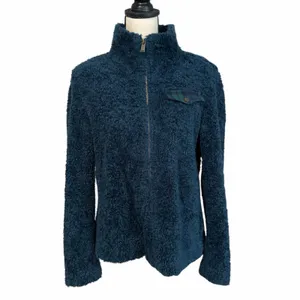 Pendleton Women's Blue Deep Pile Sherpa Teddy Jacket Sz M Cozy Fuzzy Winter thumbnail 2