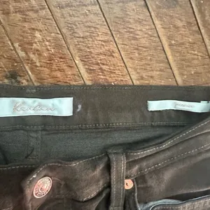 Kancan olive green flared premier 28 stretchy pants thumbnail 2