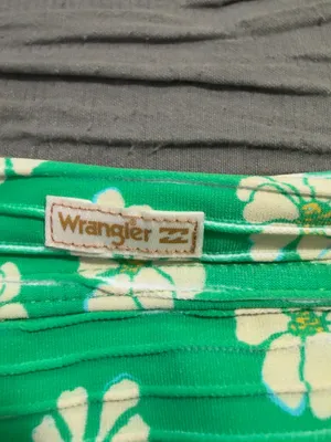 Wrangler X Billabong Green Floral Ribbed Bikini Bottom thumbnail 3