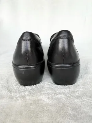 Clarks Bendables MAY POPPY Loafers Womens Size 6M Black Leather Slip-Ons 84634 thumbnail 3