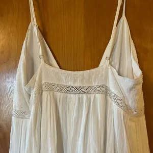 Lulus White Sleeveless Tiered Dress Boho Sexy Prairie Cottagecore Large FLAWS thumbnail 13