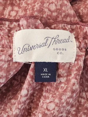 Universal Thread Pink Print Boho Blouse Size XL thumbnail 7