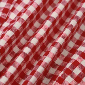 RIHOAS The Red Boat Neck Plaid Mini Dress thumbnail 6