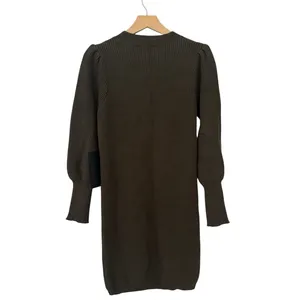 Lulus Loving You Fondly Olive Green Ribbed Knit Sweater Dress size M thumbnail 7
