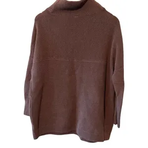 Free People Ottoman Slouchy Tunic Size Small oversized sweater ribbed knit mock thumbnail 2