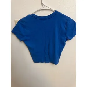 Hollister Must-Have Collection Royal Blue Baby Tee Short Sleeve Crop Top XS (E) thumbnail 2