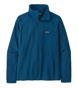 Patagonia Women's Micro D® 1/4-Zip in Blue thumbnail 1