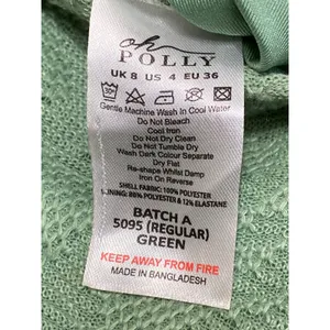 Oh Polly Women's Green High Rise Lace Up Back Flare Bootcut Bell Bottom Pants 4 thumbnail 4