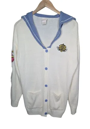 Sailor Moon Hot Topic Exclusive Button-Up Cosplay Cardigan Embroidered Med thumbnail 1