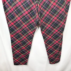 Cacique Sleep‎ Plus Size 26/28 Pajama Set Red Waffle Henley Plaid Leggings 1324 thumbnail 12