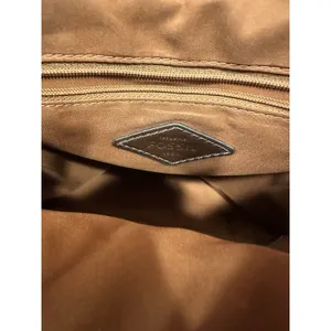 Fossil Claire Leather Backpack Purse Brown Pebbled Vintage Career School Casual thumbnail 11