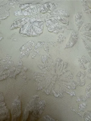 Textured Floral Jacquard Fabric Classic Waist-Cinching Vest Coa size XL thumbnail 10