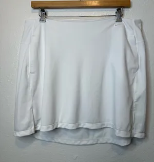 Nike Dri-Fit White Tennis Golf Skort Standard Fit Size XXL Pockets Athletic thumbnail 1