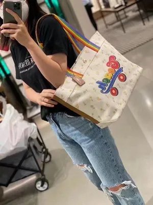 Coach Tote With Rainbow Roller Skate Graphic c4099 thumbnail 6