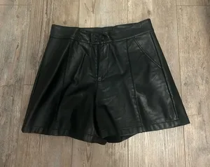 Amazon Black Leather Shorts thumbnail 1