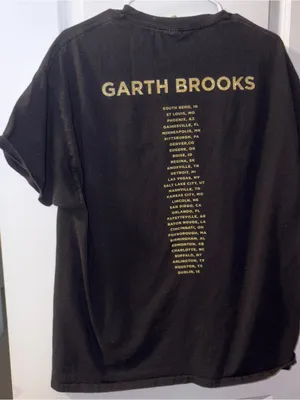 Hanes Garth Brooks Black Graphic 'Stadium Tour' Tee Size: XL thumbnail 2